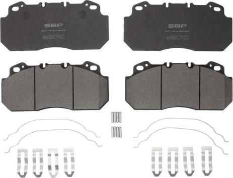 SBP 07-P29090 - Тормозные колодки, дисковые, комплект autospares.lv