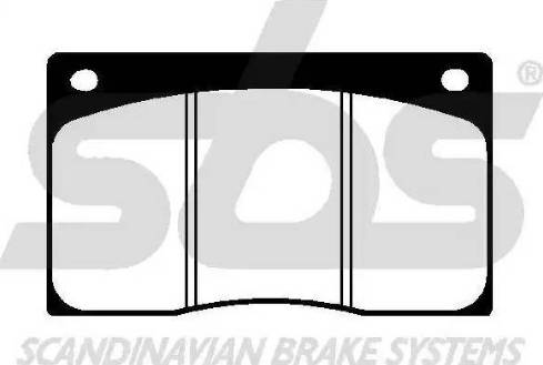 SBS 1501229944 - Тормозные колодки, дисковые, комплект autospares.lv