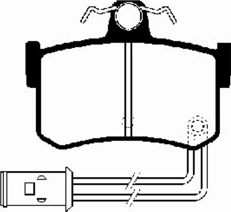 SBS 1501224003 - Тормозные колодки, дисковые, комплект autospares.lv