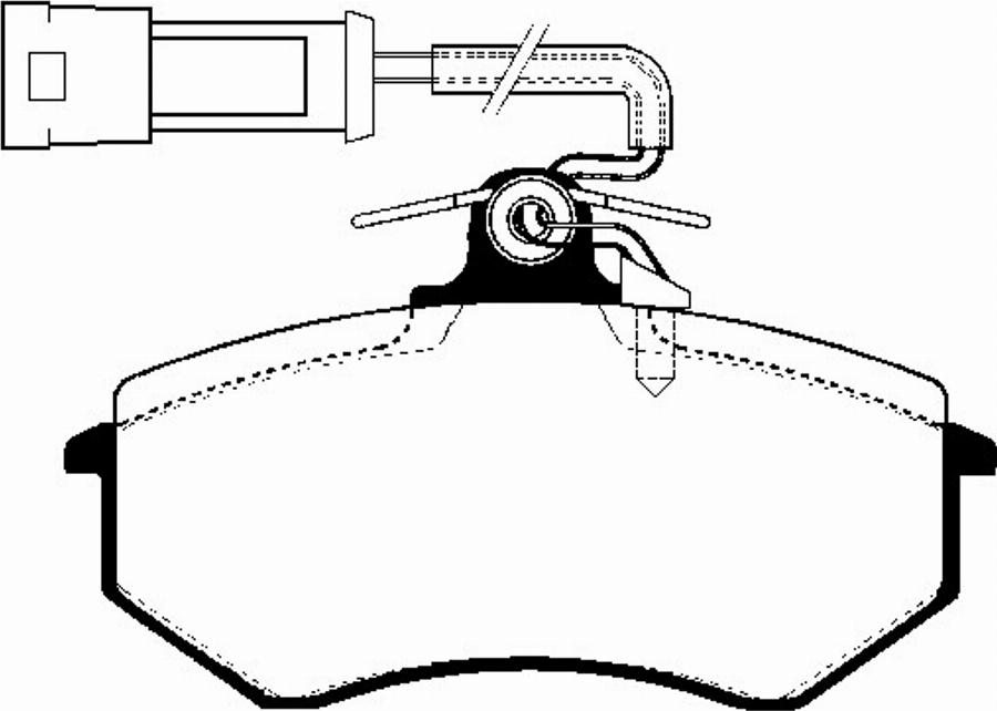 SBS 1501224717 - Тормозные колодки, дисковые, комплект autospares.lv