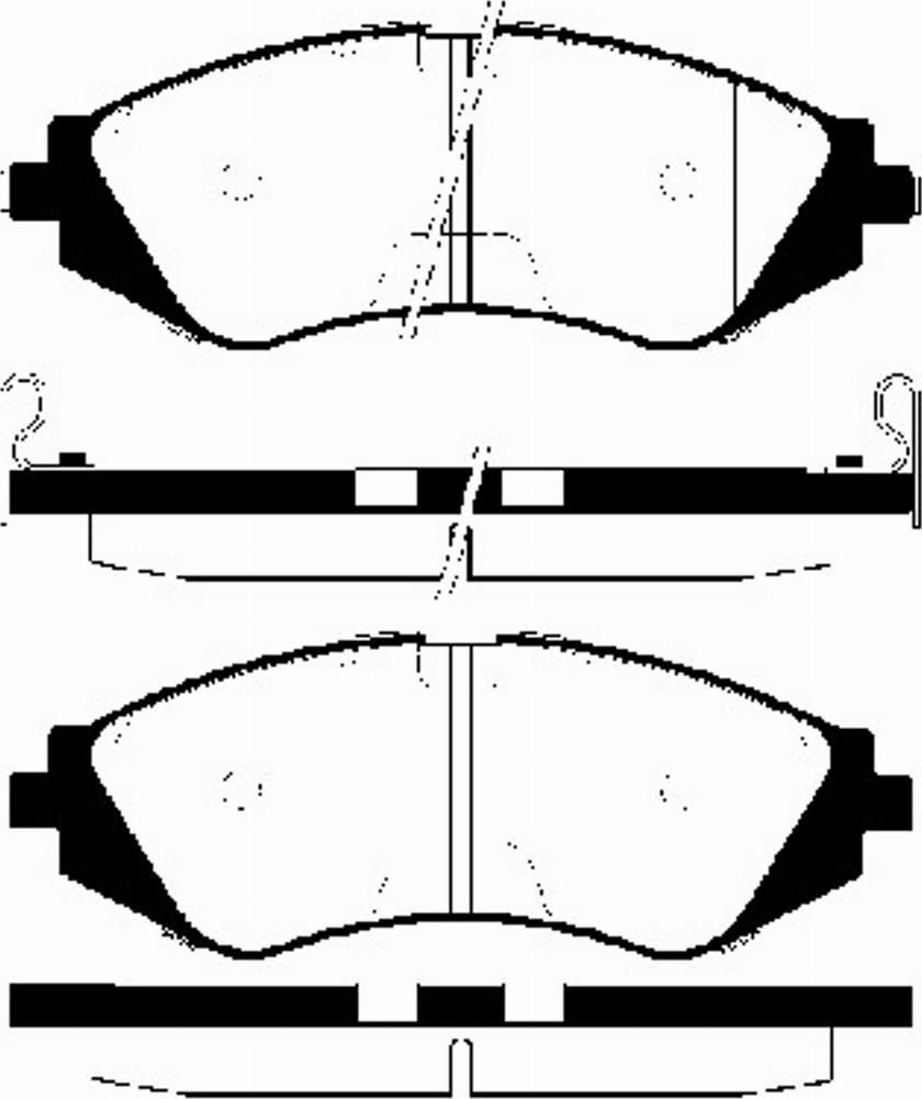 SBS 1501225002 - Тормозные колодки, дисковые, комплект autospares.lv