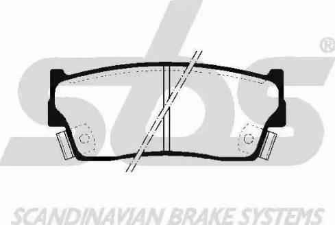 SBS 1501225204 - Тормозные колодки, дисковые, комплект autospares.lv