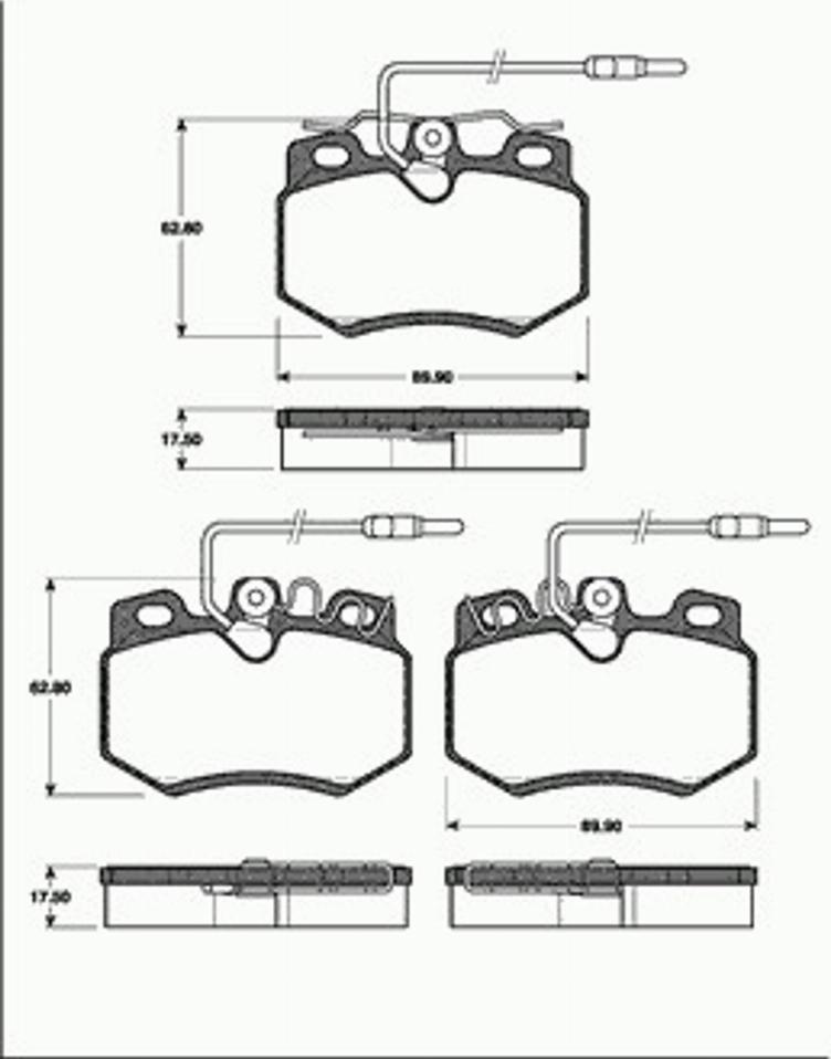 SBS 1501221924 - Тормозные колодки, дисковые, комплект autospares.lv