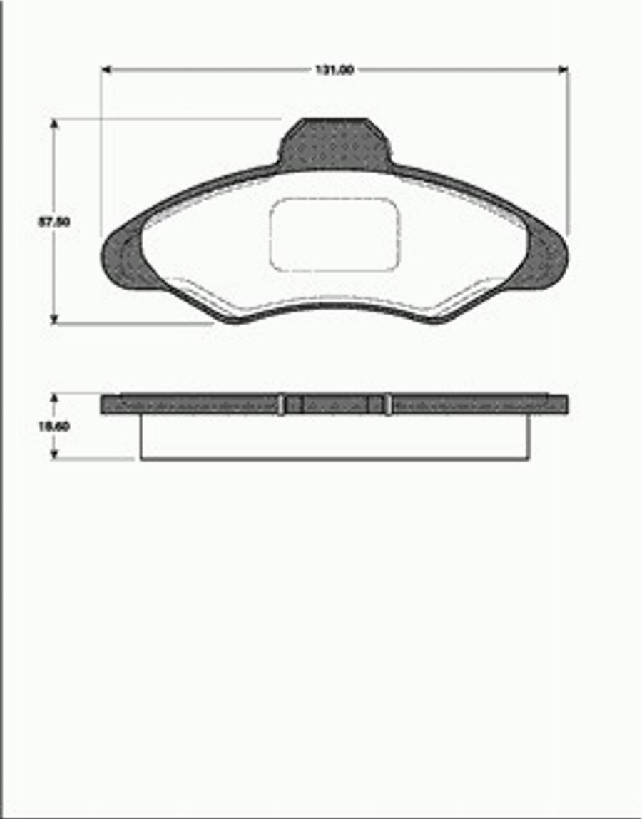 SBS 1501222518 - Тормозные колодки, дисковые, комплект autospares.lv