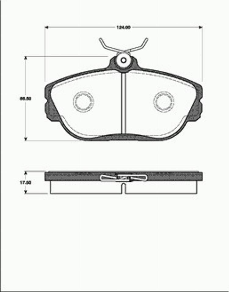 SBS 1501222538 - Тормозные колодки, дисковые, комплект autospares.lv