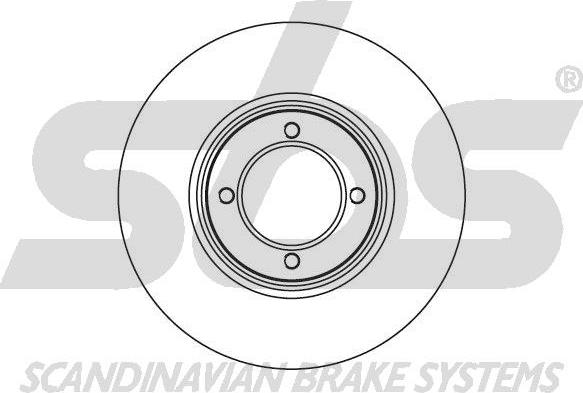 SBS 1815204508 - Тормозной диск autospares.lv