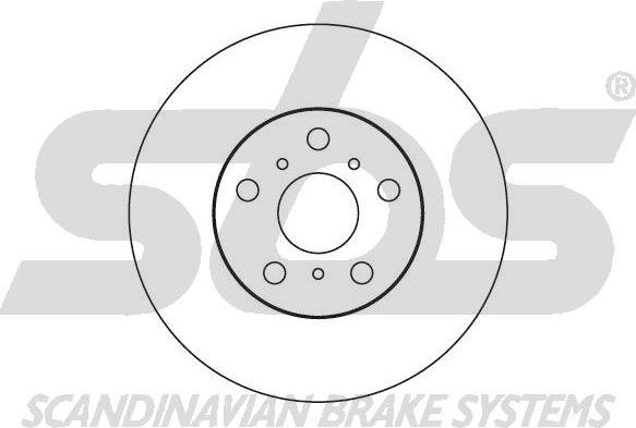 SBS 1815204534 - Тормозной диск autospares.lv