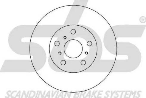 SBS 1815204531 - Тормозной диск autospares.lv