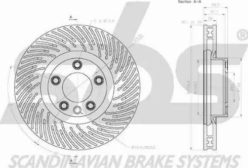 SBS 18152047150 - Тормозной диск autospares.lv