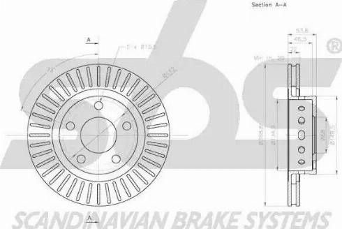 SBS 18153147158 - Тормозной диск autospares.lv