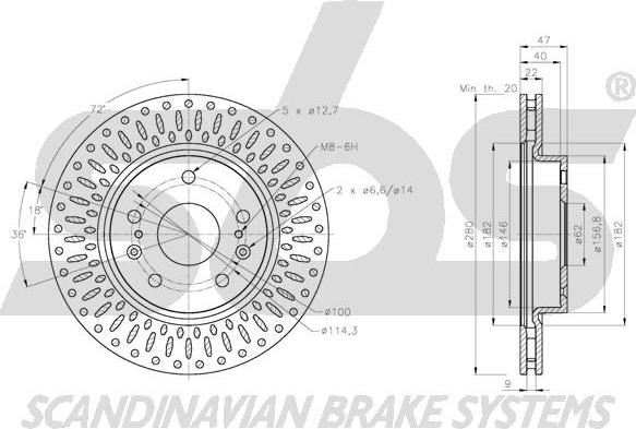 SBS 1815205231 - Тормозной диск autospares.lv