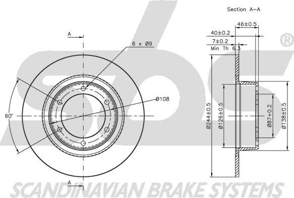 SBS 1815201901 - Тормозной диск autospares.lv