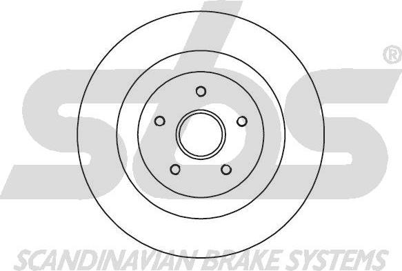 SBS 1815203952 - Тормозной диск autospares.lv