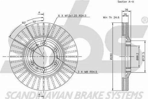 SBS 1815203627 - Тормозной диск autospares.lv