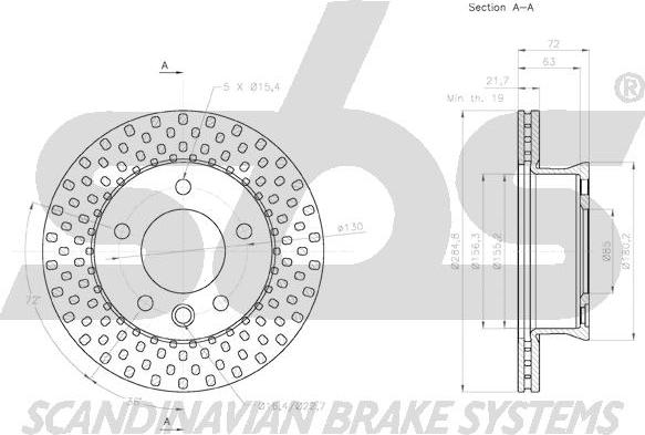 SBS 18152033107 - Тормозной диск autospares.lv