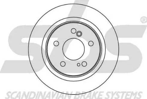 SBS 1815203312 - Тормозной диск autospares.lv