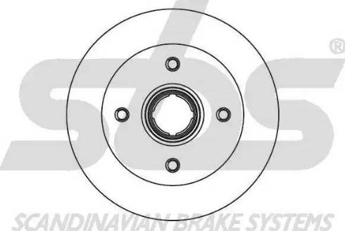 SBS 1815203207 - Тормозной диск autospares.lv