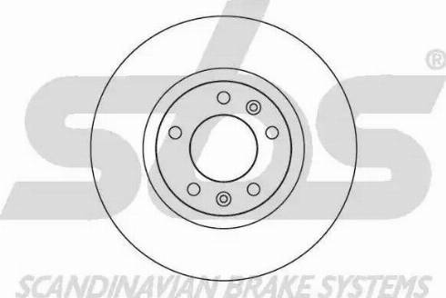 SBS 1815203723 - Тормозной диск autospares.lv