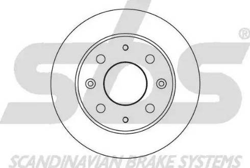 SBS 1815202603 - Тормозной диск autospares.lv