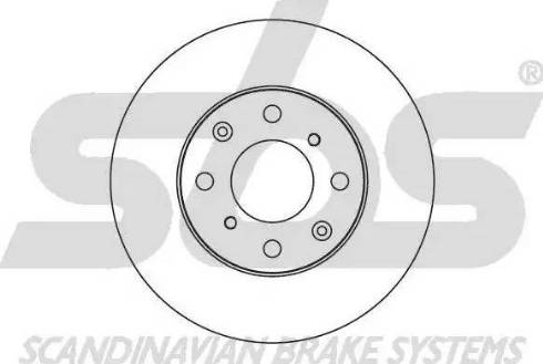 SBS 1815.202630 - Тормозной диск autospares.lv