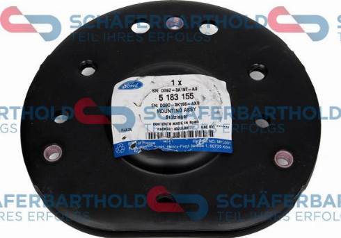 Schferbarthold 940 06 866 01 11 - Опора стойки амортизатора, подушка autospares.lv