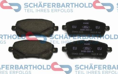 Schferbarthold 942 06 529 01 11 - Тормозные колодки, дисковые, комплект autospares.lv