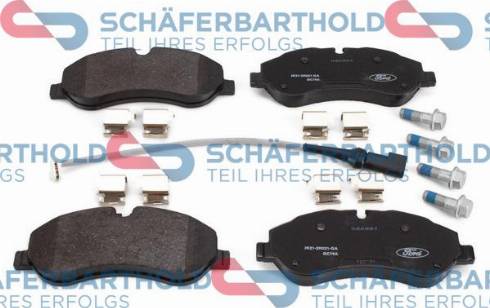 Schferbarthold 952 06 063 01 11 - Тормозные колодки, дисковые, комплект autospares.lv