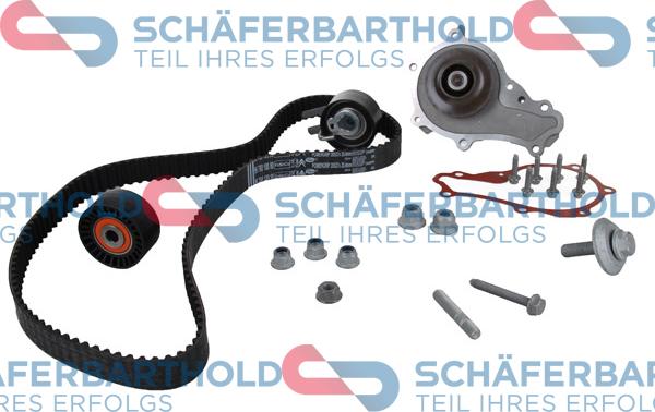 Schferbarthold 935 06 849 01 11 - Водяной насос + комплект зубчатого ремня ГРМ autospares.lv