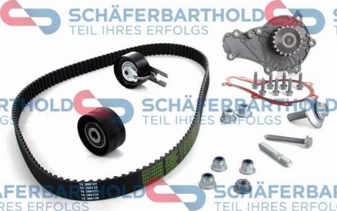 Schferbarthold 928 06 719 01 11 - Водяной насос + комплект зубчатого ремня ГРМ autospares.lv