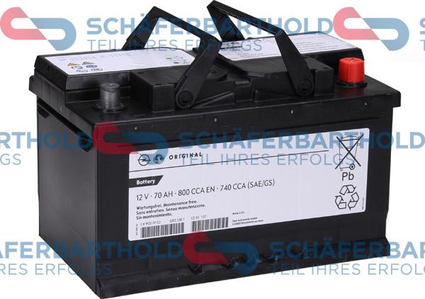 Schferbarthold 415 16 670 01 11 - Стартерная аккумуляторная батарея, АКБ autospares.lv