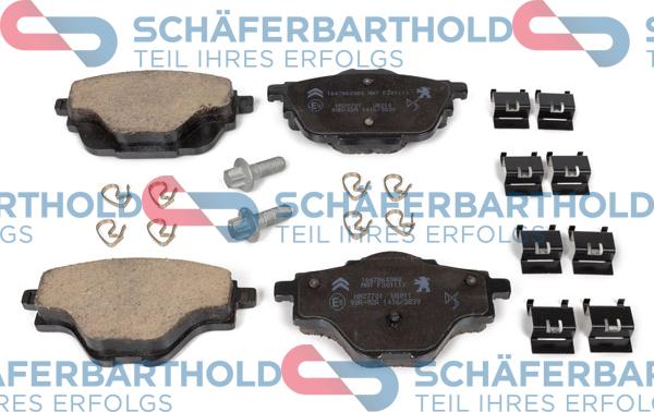 Schferbarthold 431 27 101 01 11 - Тормозные колодки, дисковые, комплект autospares.lv