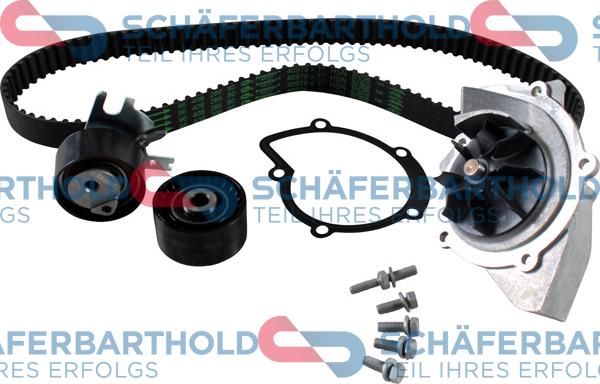 Schferbarthold 300 06 398 01 11 - Водяной насос + комплект зубчатого ремня ГРМ autospares.lv