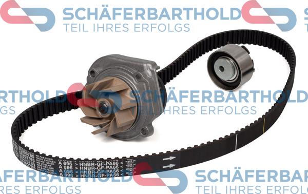 Schferbarthold 300 08 302 01 11 - Водяной насос + комплект зубчатого ремня ГРМ autospares.lv