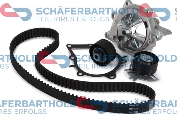 Schferbarthold 300 27 048 01 11 - Водяной насос + комплект зубчатого ремня ГРМ autospares.lv