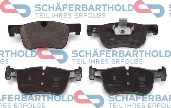 Schferbarthold 319 02 017 01 11 - Тормозные колодки, дисковые, комплект autospares.lv