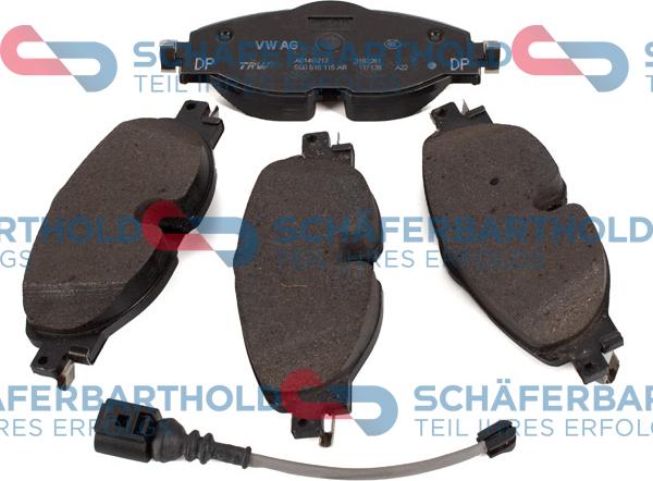 Schferbarthold 319 18 587 01 11 - Тормозные колодки, дисковые, комплект autospares.lv