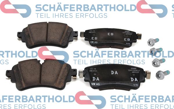 Schferbarthold 315 04 131 01 11 - Тормозные колодки, дисковые, комплект autospares.lv