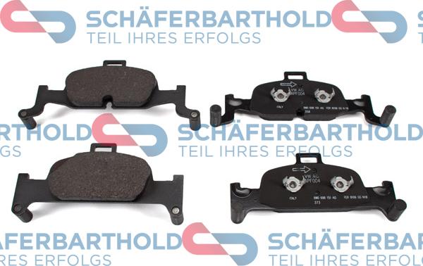 Schferbarthold 315 04 133 01 11 - Тормозные колодки, дисковые, комплект autospares.lv