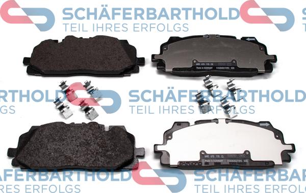 Schferbarthold 315 04 137 01 11 - Тормозные колодки, дисковые, комплект autospares.lv
