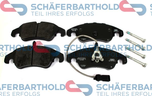 Schferbarthold 315 04 122 01 11 - Тормозные колодки, дисковые, комплект autospares.lv