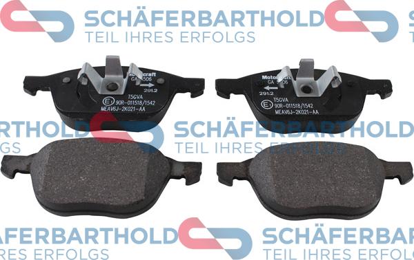 Schferbarthold 315 06 185 01 11 - Тормозные колодки, дисковые, комплект autospares.lv