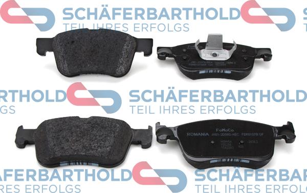 Schferbarthold 315 06 293 01 11 - Тормозные колодки, дисковые, комплект autospares.lv