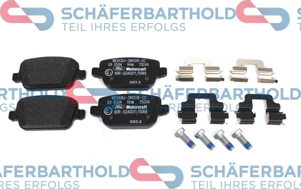 Schferbarthold 315 06 245 01 11 - Тормозные колодки, дисковые, комплект autospares.lv