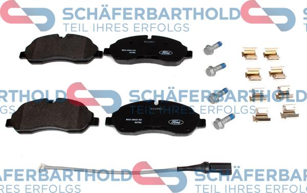 Schferbarthold 315 06 256 01 11 - Тормозные колодки, дисковые, комплект autospares.lv