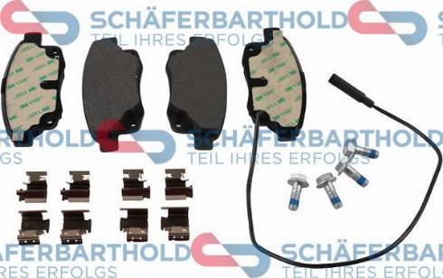 Schferbarthold 315 06 264 01 11 - Тормозные колодки, дисковые, комплект autospares.lv