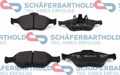 Schferbarthold 315 06 268 01 11 - Тормозные колодки, дисковые, комплект autospares.lv