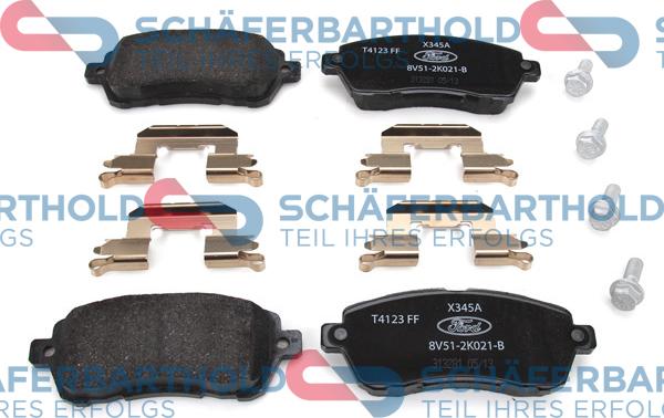 Schferbarthold 315 06 201 01 11 - Тормозные колодки, дисковые, комплект autospares.lv