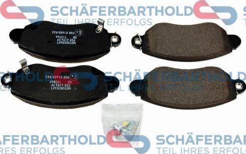 Schferbarthold 315 06 270 01 11 - Тормозные колодки, дисковые, комплект autospares.lv