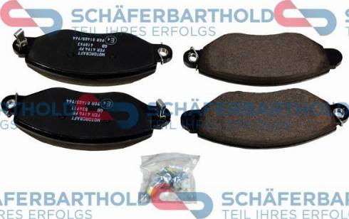 Schferbarthold 315 06 273 01 11 - Тормозные колодки, дисковые, комплект autospares.lv