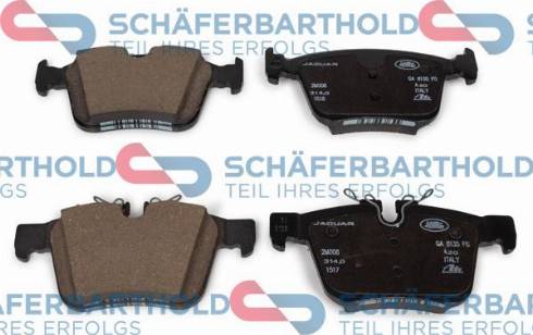 Schferbarthold 315 03 201 01 11 - Тормозные колодки, дисковые, комплект autospares.lv